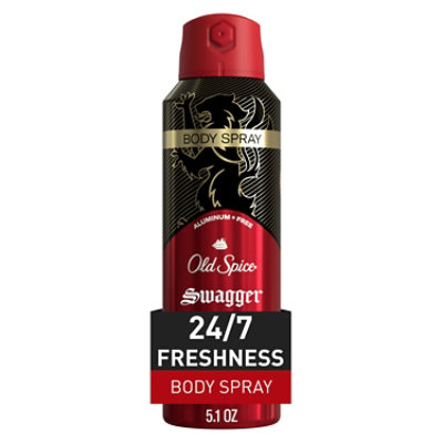 Old Spice Body Spray For Men Aluminum Free Swagger - 5.1 Oz