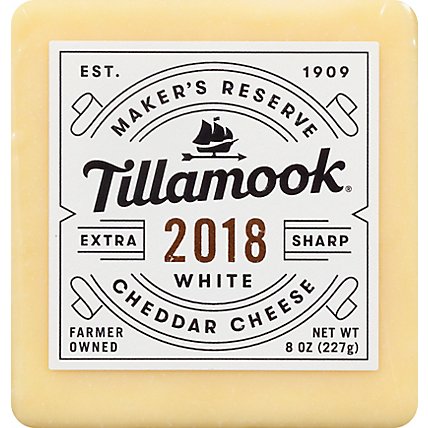 Tillamook Makers Reserve 2018 Extra Sharp White Cheddar - 8 OZ - Image 2