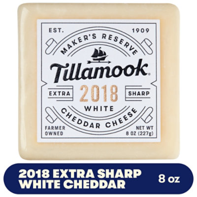 ☆しろハム☆ Tillamook Makers Reserve 2018 Extra Sharp White Cheddar - 8 OZ
