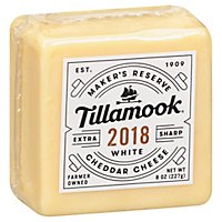 Tillamook Makers Reserve 2018 Extra Sharp White Cheddar - 8 OZ - Image 1