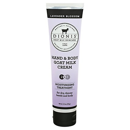 Dionis Hand & Body Cream Goat Milk Lavender Blossom - 3.3 Oz - Image 3