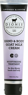 Dionis Hand & Body Cream Goat Milk Lavender Blossom - 3.3 Oz - Image 2