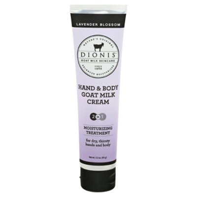 Dionis Hand & Body Cream Goat Milk Lavender Blossom - 3.3 Oz - Image 1