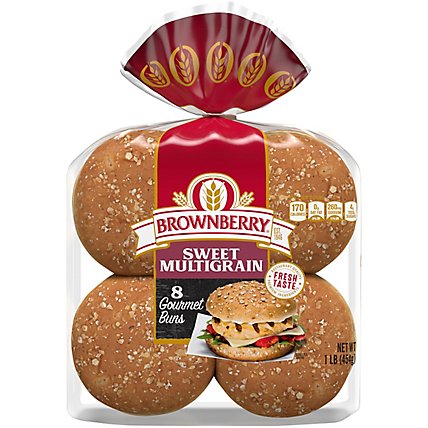 Brownberry Sweet Multigrain Gourmet Hamburger Buns - 16 Oz - Image 1