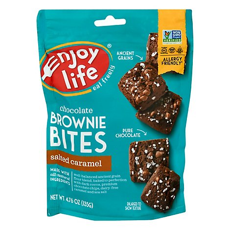 Enjoy Life Brownie Bites Salted Carame2l - 4.76 OZ