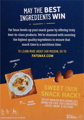 Fat Snax Crackers Cheddar - 4.25 OZ - Image 6