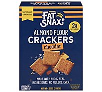 Fat Snax Crackers Cheddar - 4.25 OZ