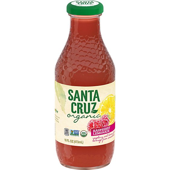 Santa Cruz Organic Raspberry Lemonade Bottle - 32 Oz