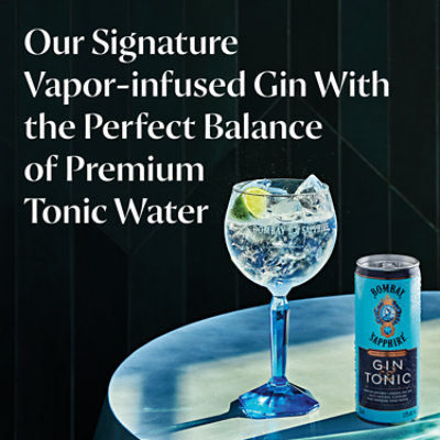 Bombay Ready to Drink Gin and Tonic Can - 4-250 Ml - Image 4
