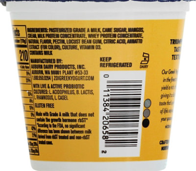 Zoi Greek Mango Cream Yogurt - 6 OZ - Image 6