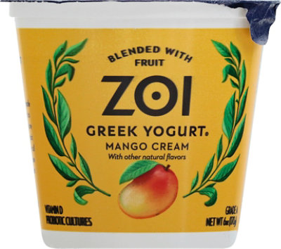 Zoi Greek Mango Cream Yogurt - 6 OZ - Image 2