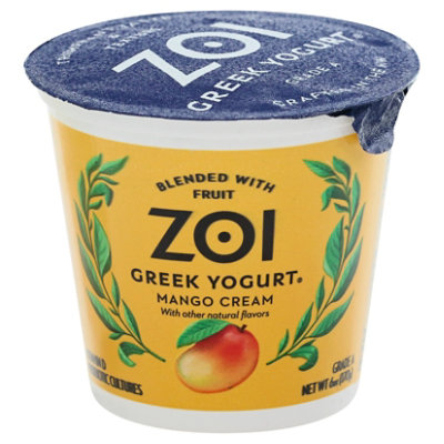 Zoi Greek Mango Cream Yogurt - 6 OZ - Image 1