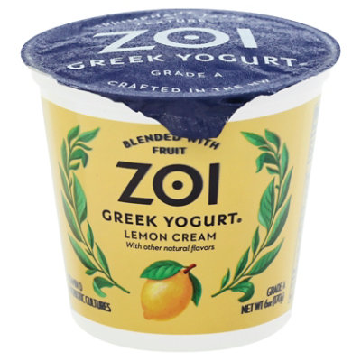 Zoi Greek Lemon Cream Yogurt - 6 OZ - Image 3