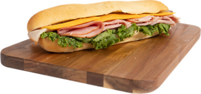 ReadyMeals Ham & Provolone Cheese Sub Sandwich 12 Inch - Each