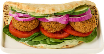 Deli Falafel Flatbread with Green Goddess - Each - Image 1
