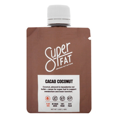 SuperFat Nut Butter Cacao Coconut - 1.5 Oz - Image 1