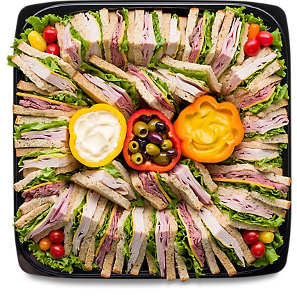 Finger Sandwiches 16 Inch Tray - Each - Image 1