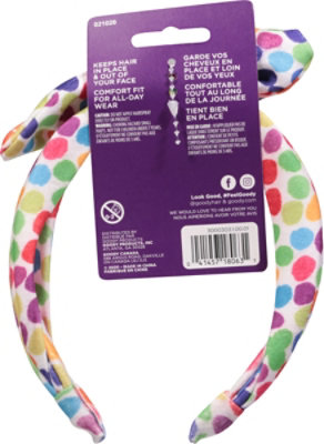 Goody Girls Polka Dot Fabric Tie Headband 1ct - EA - Image 4