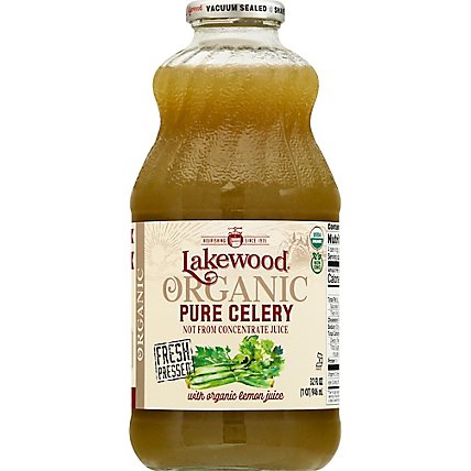 Lakewood Organic Pure Celery Juice - 32 Fl. Oz. - Image 2