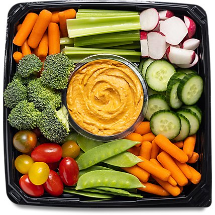 Vegetable & Hummus Snack Tray - Each - Image 1