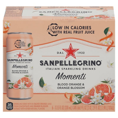 Spellegrino Momenti Blood Orange Can - 6-330ML