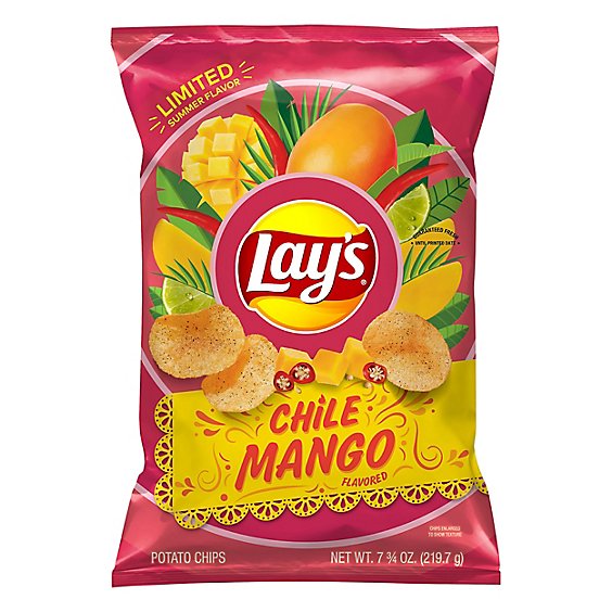 Lays Potato Chips Chile Mango Flavored - 7.75 OZ