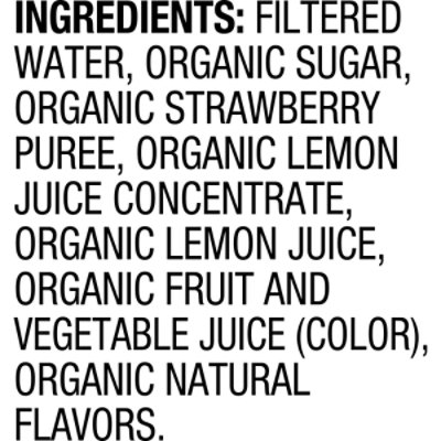 Santa Cruz Organic Strawberry Lemonade Bottle - 16 Oz - Image 4