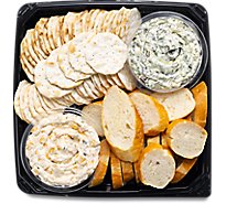 Crackers & Dip Snack Tray - Each