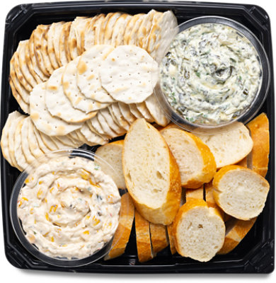 Crackers & Dip Snack Tray - Each