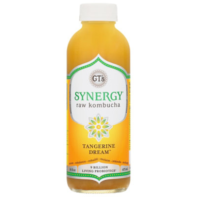 GT's Synergy Tangerine Dream Kombucha - 16 Fl. Oz. - Image 3