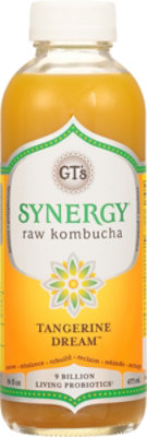 GT's Synergy Tangerine Dream Kombucha - 16 Fl. Oz. - Image 2