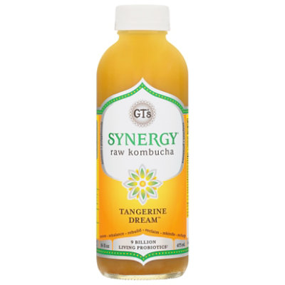 GT's Synergy Tangerine Dream Kombucha - 16 Fl. Oz. - Image 1