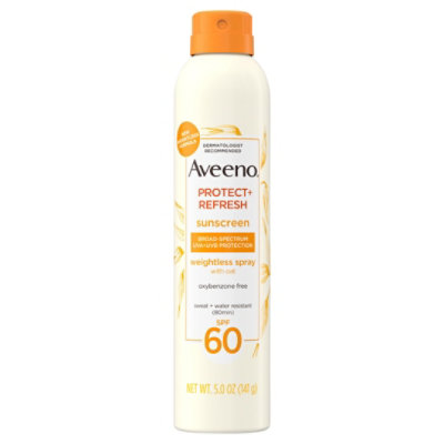 Aveeno Protect & Restore Sunscreen Body Spray Spf 60 - 5 OZ - Image 1
