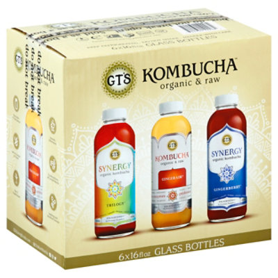 GTs Synergy Organic Kombucha Variety Pack - 96 Fl. Oz.