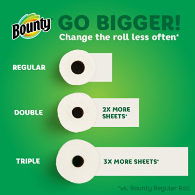 Bounty Select A Size White Double Plus Roll Paper Towels - 2 Count - Image 7