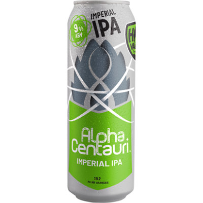 Hop Valley Alpha Centauri Craft Imperial IPA Beer 9% ABV Cans - 19 Fl. Oz. - Image 1