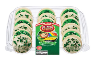 Lofthouse Green & White Sugar Cookie St Patricks - 24.3 OZ - Image 1