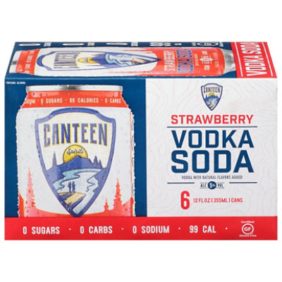 Canteen Strawberry Vodka Soda - 6-12 OZ - Image 3