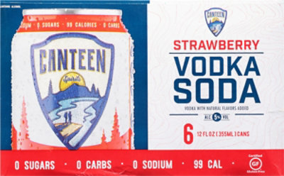 Canteen Strawberry Vodka Soda - 6-12 OZ - Image 4