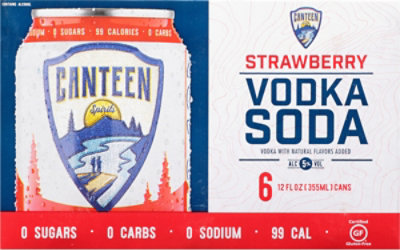 Canteen Strawberry Vodka Soda - 6-12 OZ - Image 2