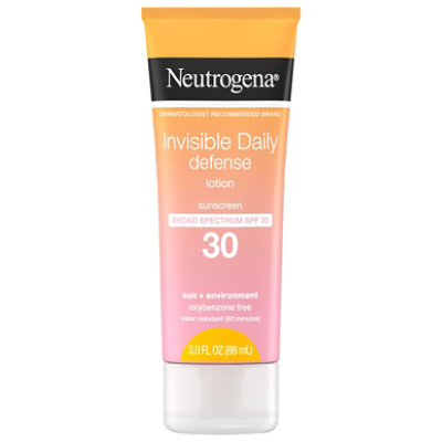 Neutrogena Invisible Defense Lotion Spf 30 - 3 FZ