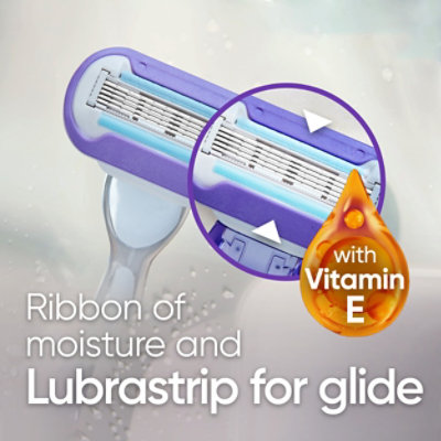 Gillette Venus Deluxe Smooth Platinum Womens Razor Handle + 2 Blade Refills - Each - Image 5