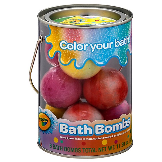 Crayola Bath Bomb Bucket - 8 Count