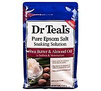Dr Teals Soaking Solution Shea Butter & Almond Oil Pure Epsom Salt - 3 Lbs