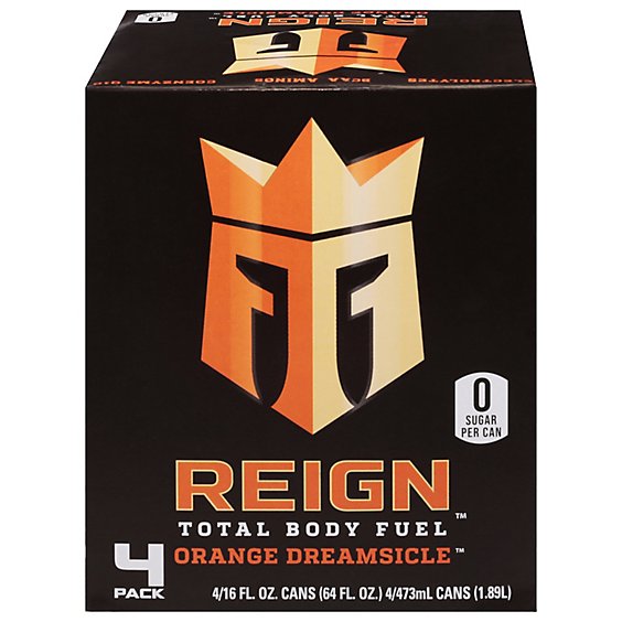 Reign Total Body Fuel Orange Dreamsicle Performance Energy Drink - 4-16 Fl. Oz.
