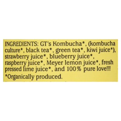 GT's Synergy Lemon Berry Kombucha - 16 Fl. Oz. - Image 5