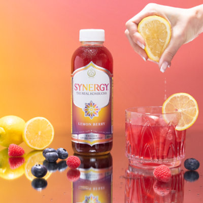 Synergy The Real Kombucha Lemon Berry - 16 Fl. Oz. - Image 6