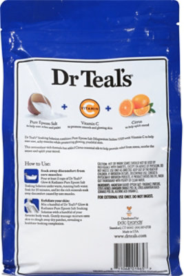 Dr Teals Epsom Salt Glow & Radiance Vitamin C - 3 LB - Image 5