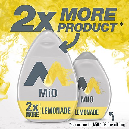 MiO Lemonade Naturally Flavored Liquid Water Enhancer Drink Mix with 2x More - 3.24 Fl. Oz. - Image 1