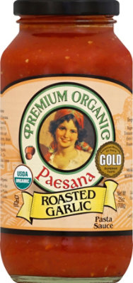 Paesana Organic Roasted Garlic Sauce - 25OZ - Image 2